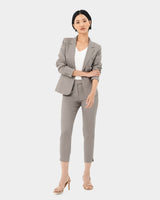 Taylor 2 Suit Jacket in stone — full-length view