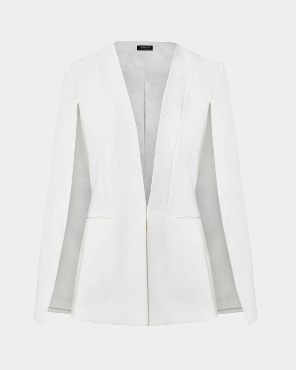 Christina 2 Cape Jacket in ivory — product-only view