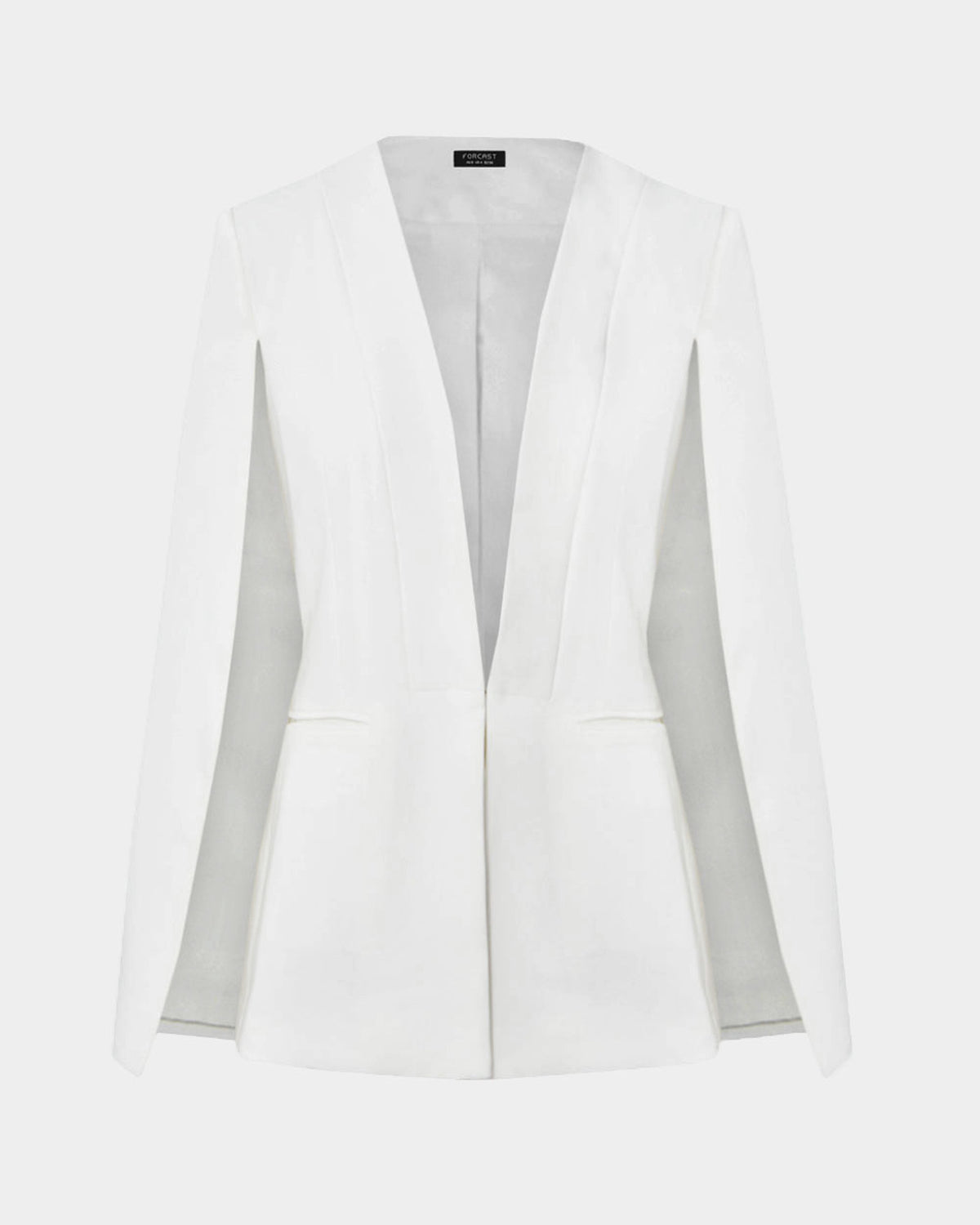 Christina 2 Cape Jacket in ivory — product-only view