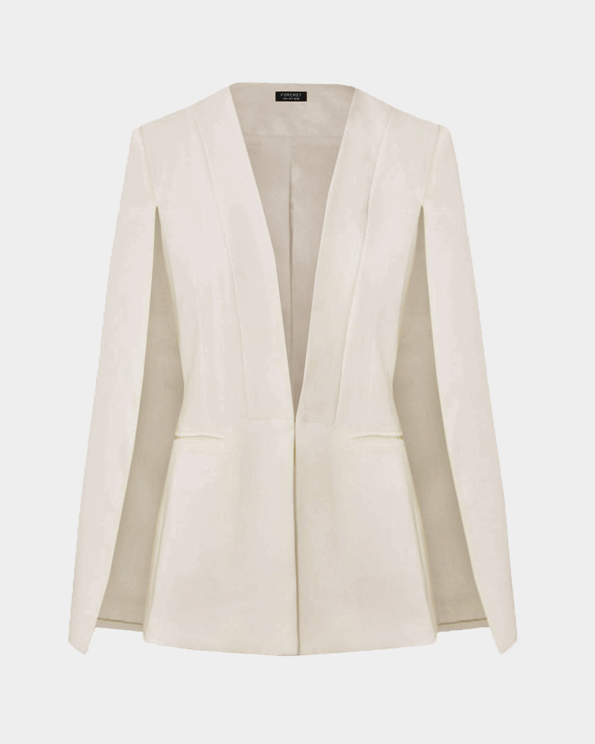 Christina 2 Cape Jacket in pale nude — product-only view