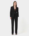 Hunter Single Breasted Blazer in black — full-length view