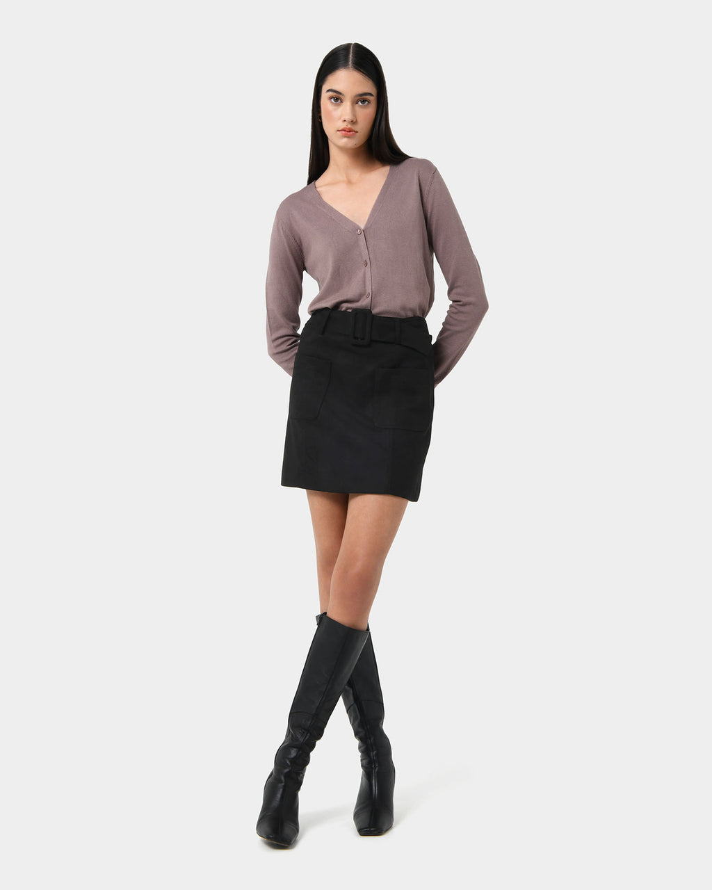 Nicolette V-Neck Knit Cardigan