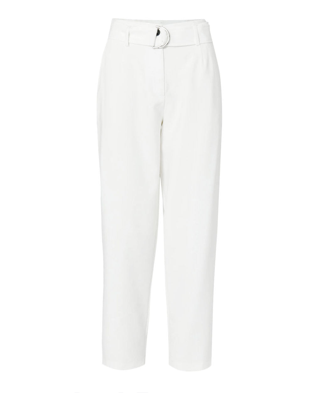 Kaylie High Waisted Pants in ivory — product-only view