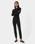 Rufio High-Waisted Skinny Pants in black — full-length view