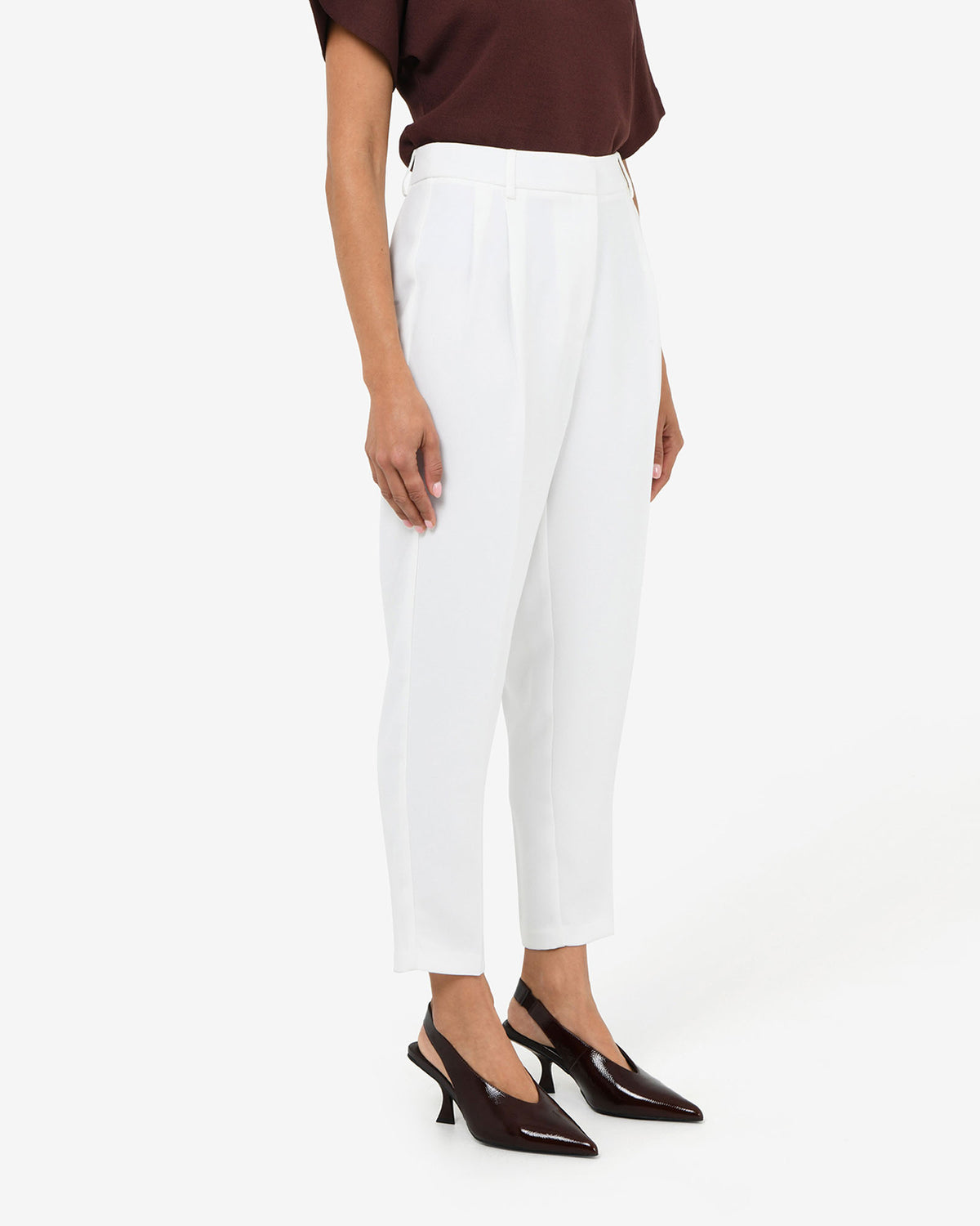 Carter 2 Slim Pants in ivory — side view