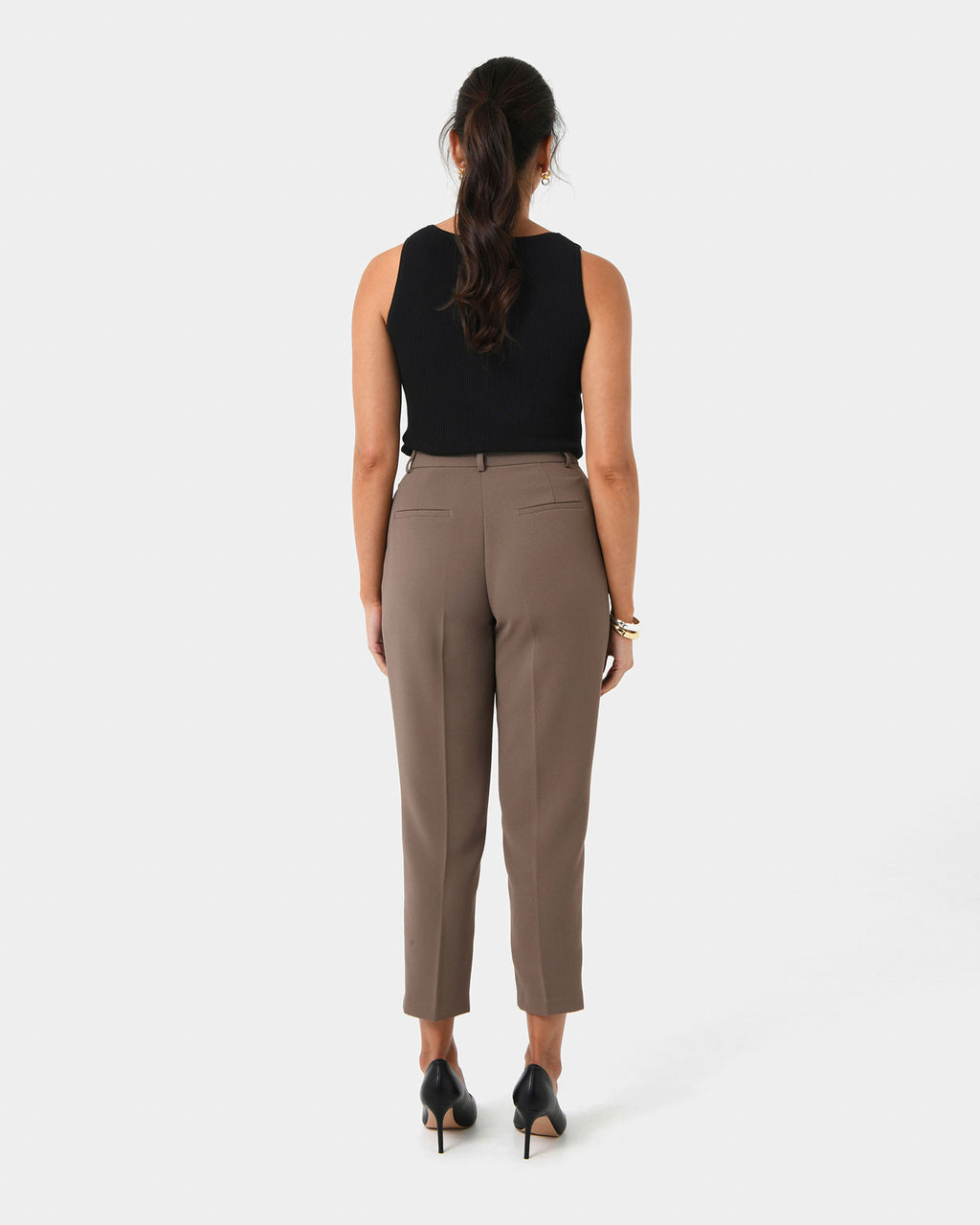 Carter 2 Slim Pants in sepia — back view