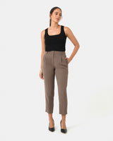 Carter 2 Slim Pants in sepia — full-length view