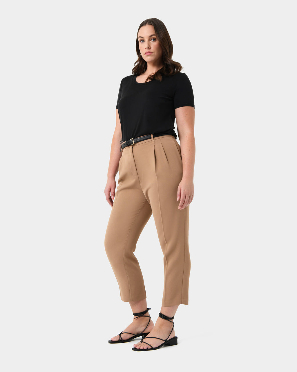 Carter 2 Slim Pants in tan — side view 2