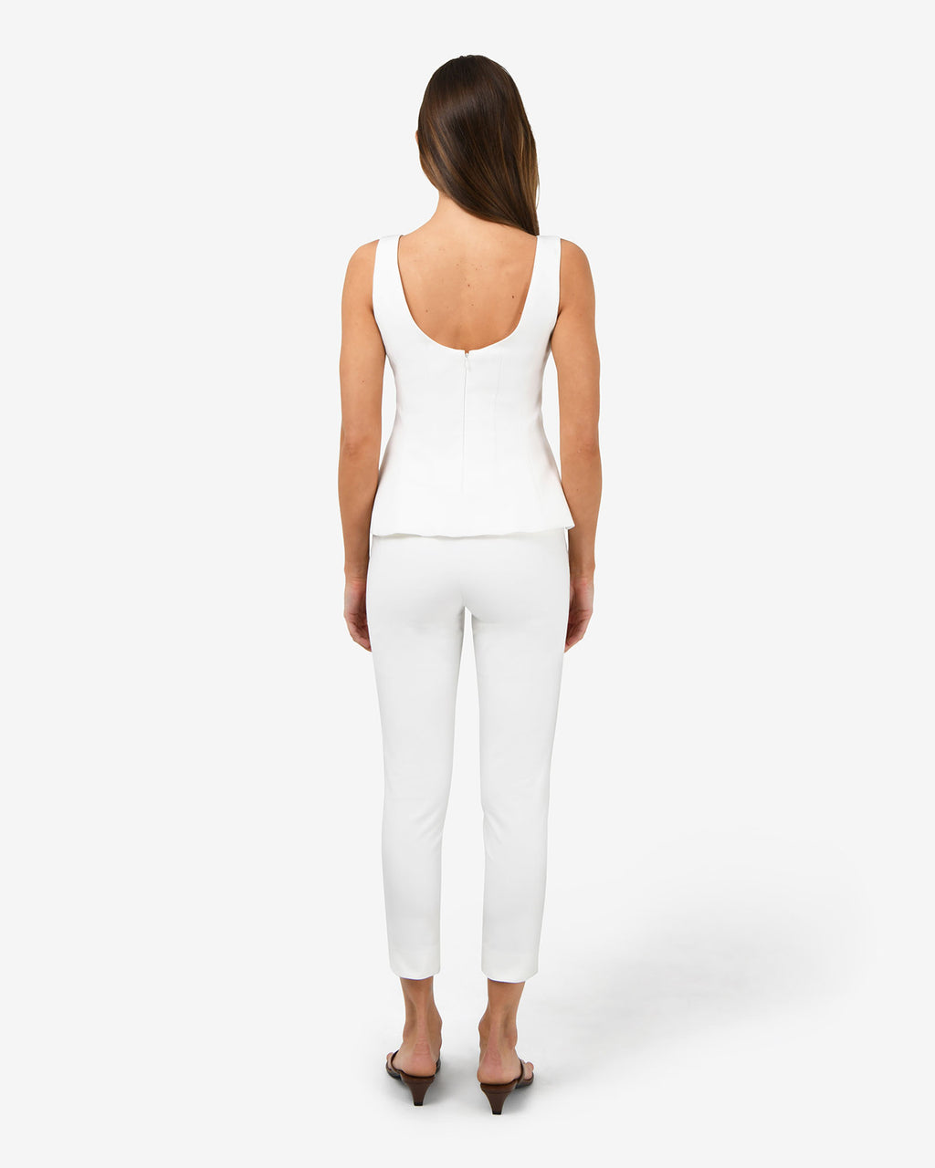 Josie 2 Cropped Pants in ivory — view 5