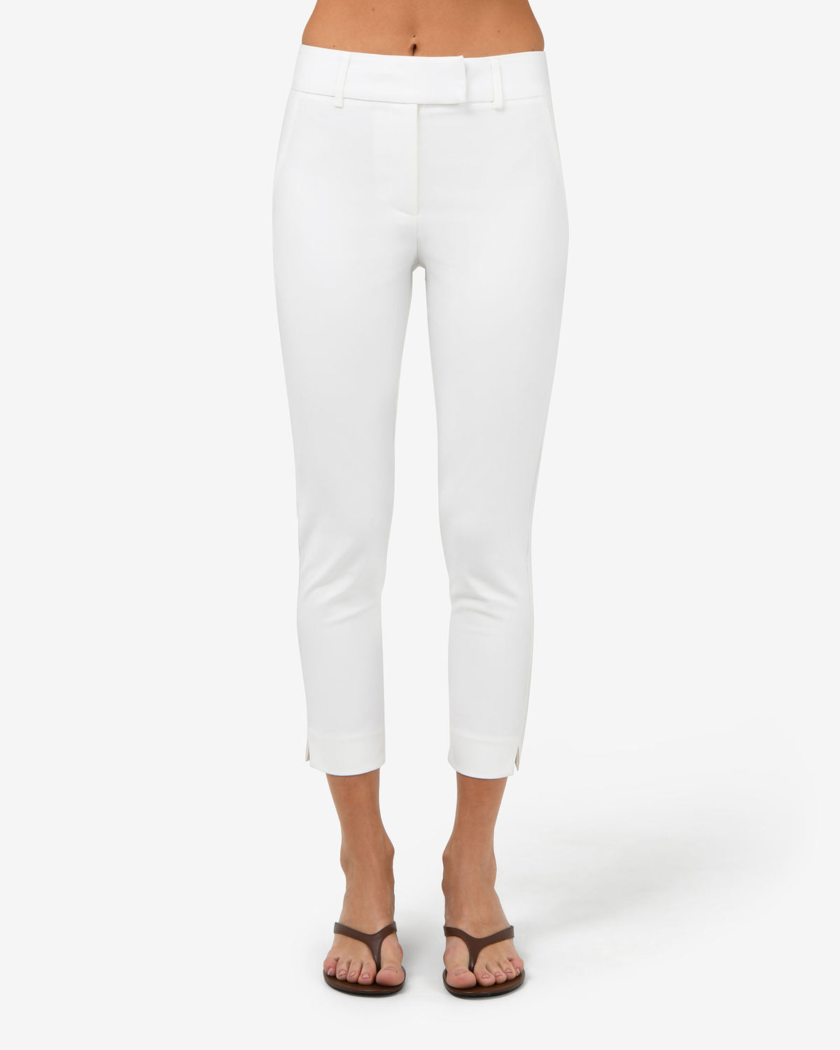 Josie 2 Cropped Pants in ivory — view 2