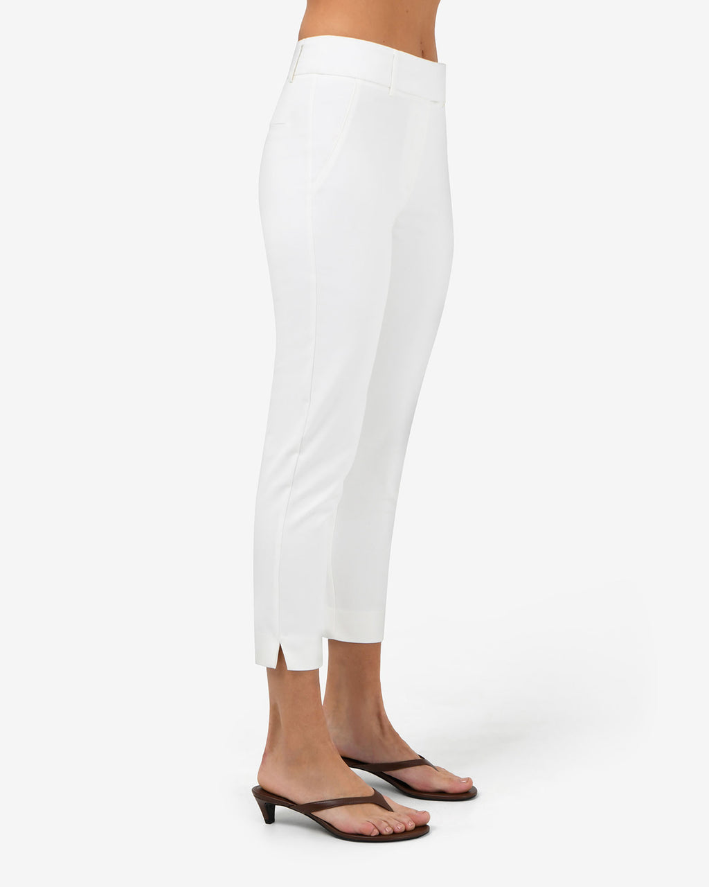 Josie 2 Cropped Pants in ivory — view 4