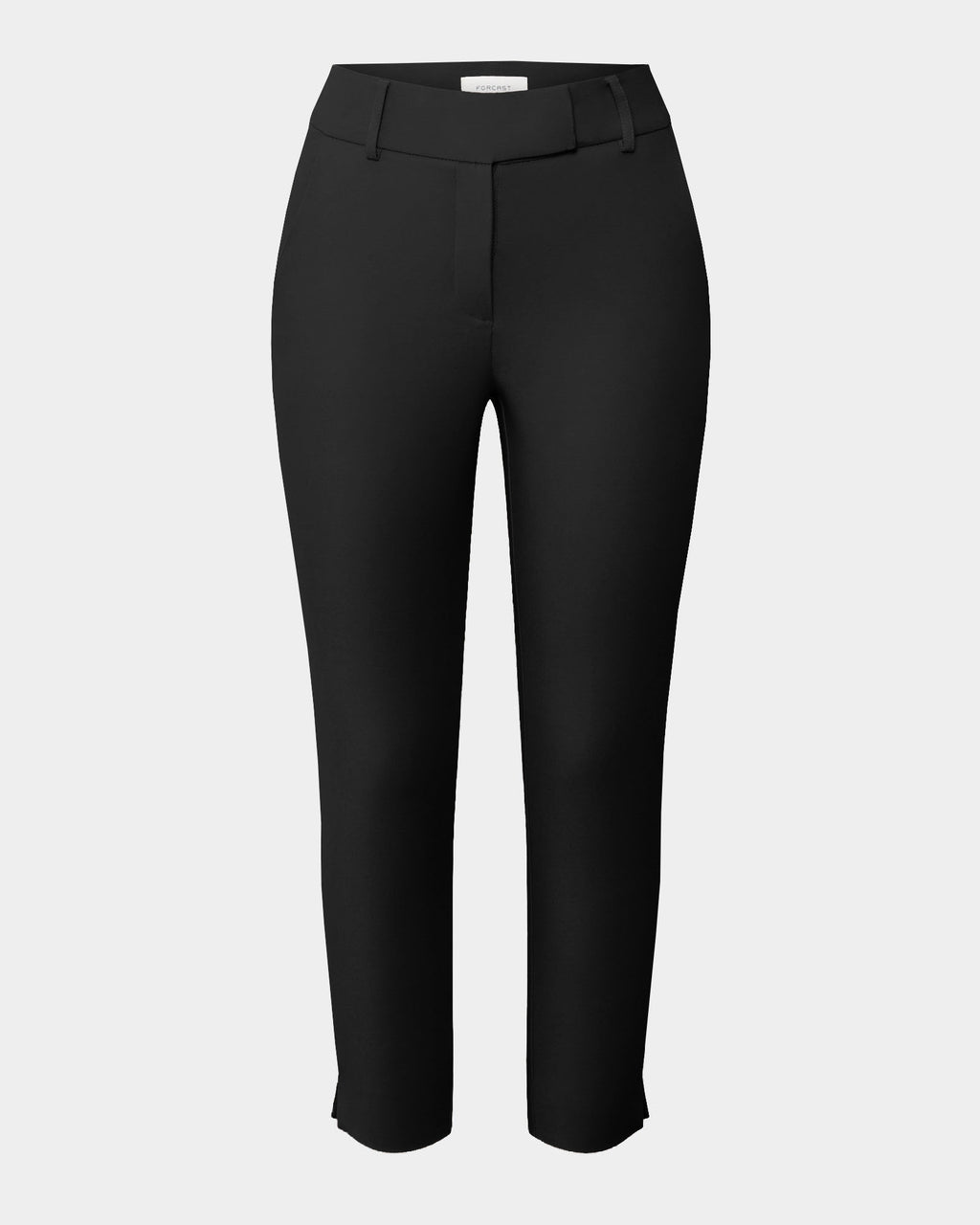 Josie 2 Cropped Notch Pants in black — product-only view