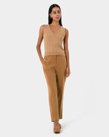 Finnley Slim Trousers in tan — full-length view