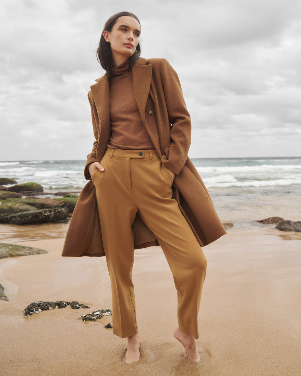 Finnley Slim Trousers in tan — alternate view