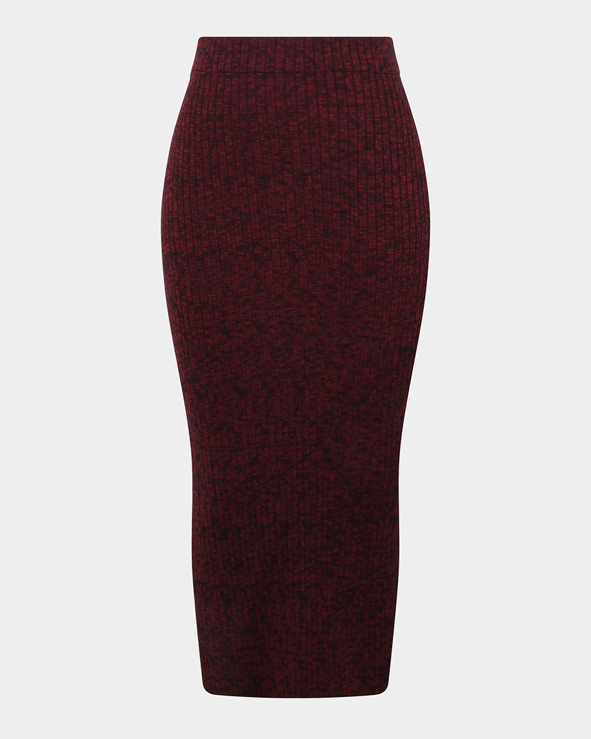 Cienna Knit Skirt in ruby — product-only view