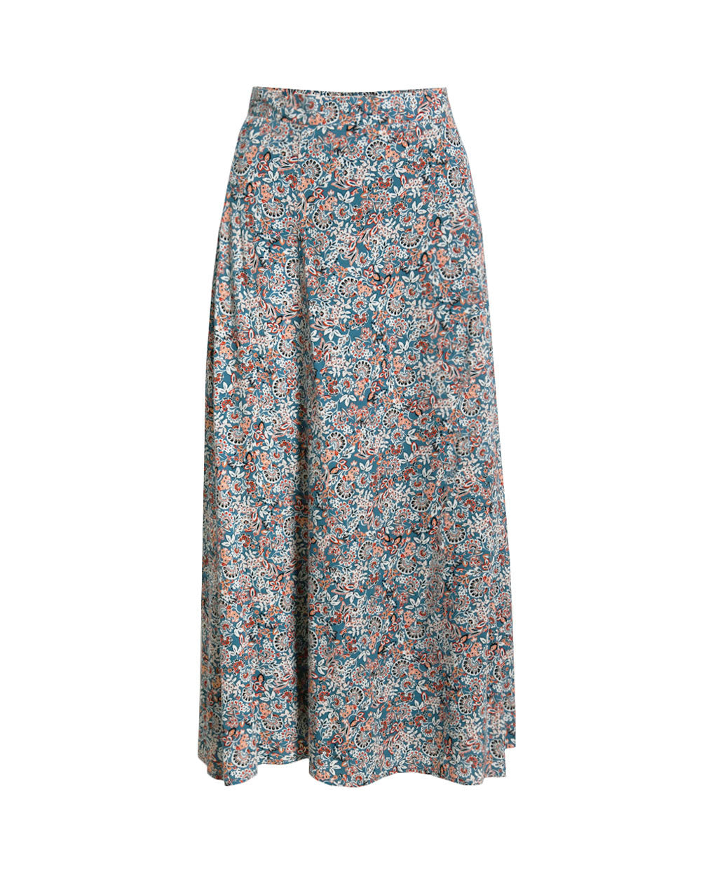 Cielo Printed Midi Skirt in multi — product-only view