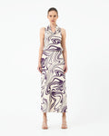 Gaia Printed Satin Skirt