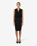 Safira Pencil Skirt in black — full-length view