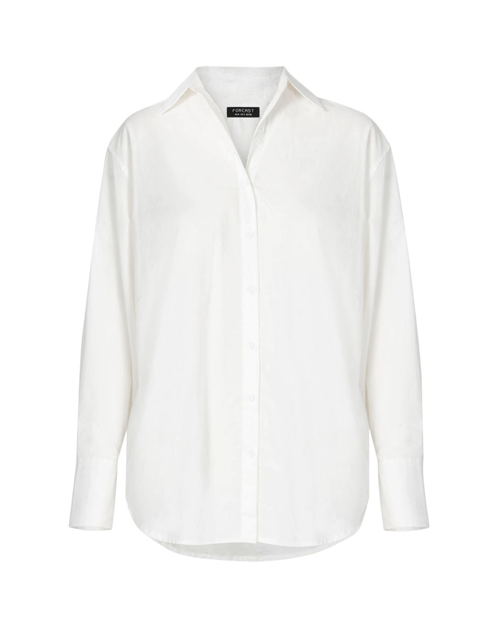 Heather Oversized Shirt in ivory — product-only view