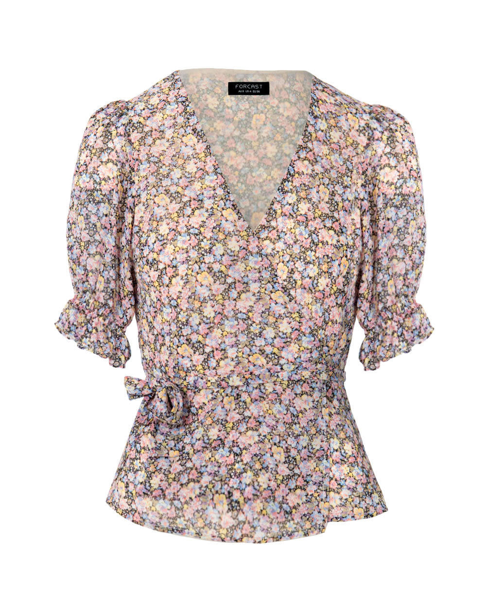 Fiorella Puff Sleeve Blouse in multi — product-only view