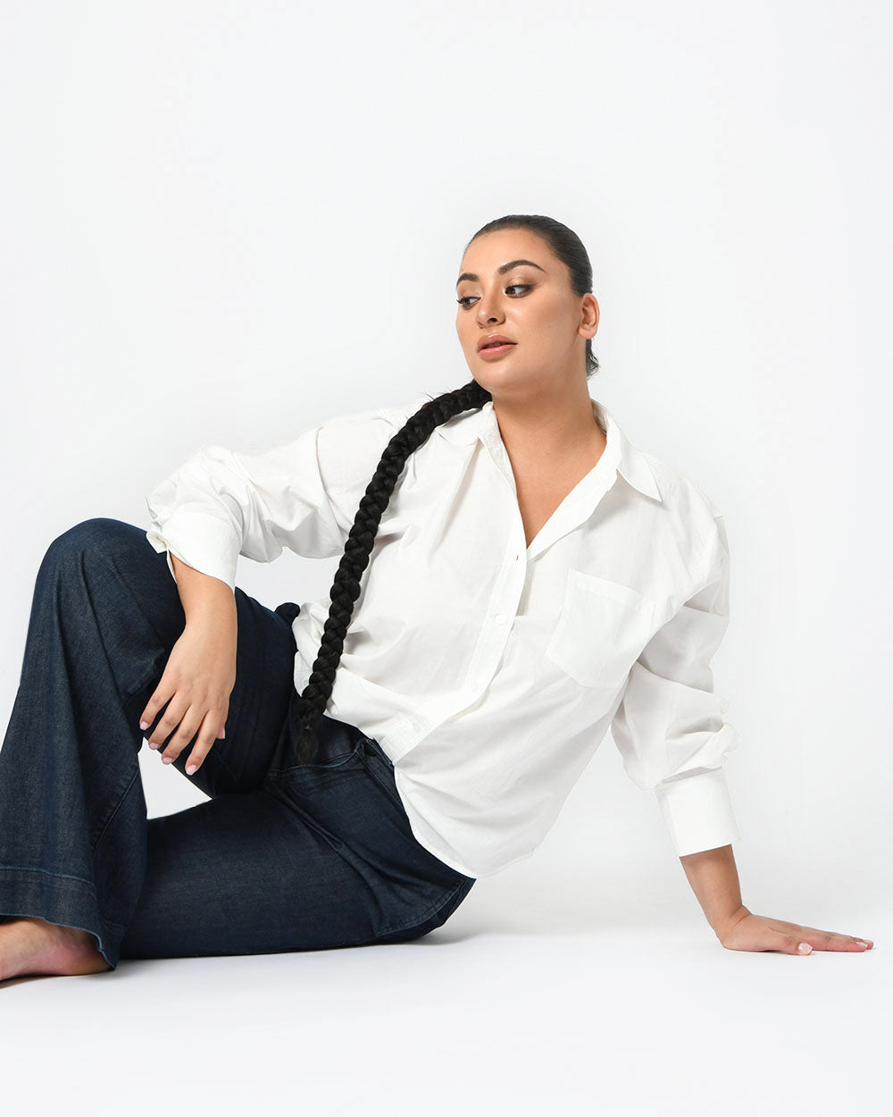 Dallas Oversized Cotton Blouse — view 1