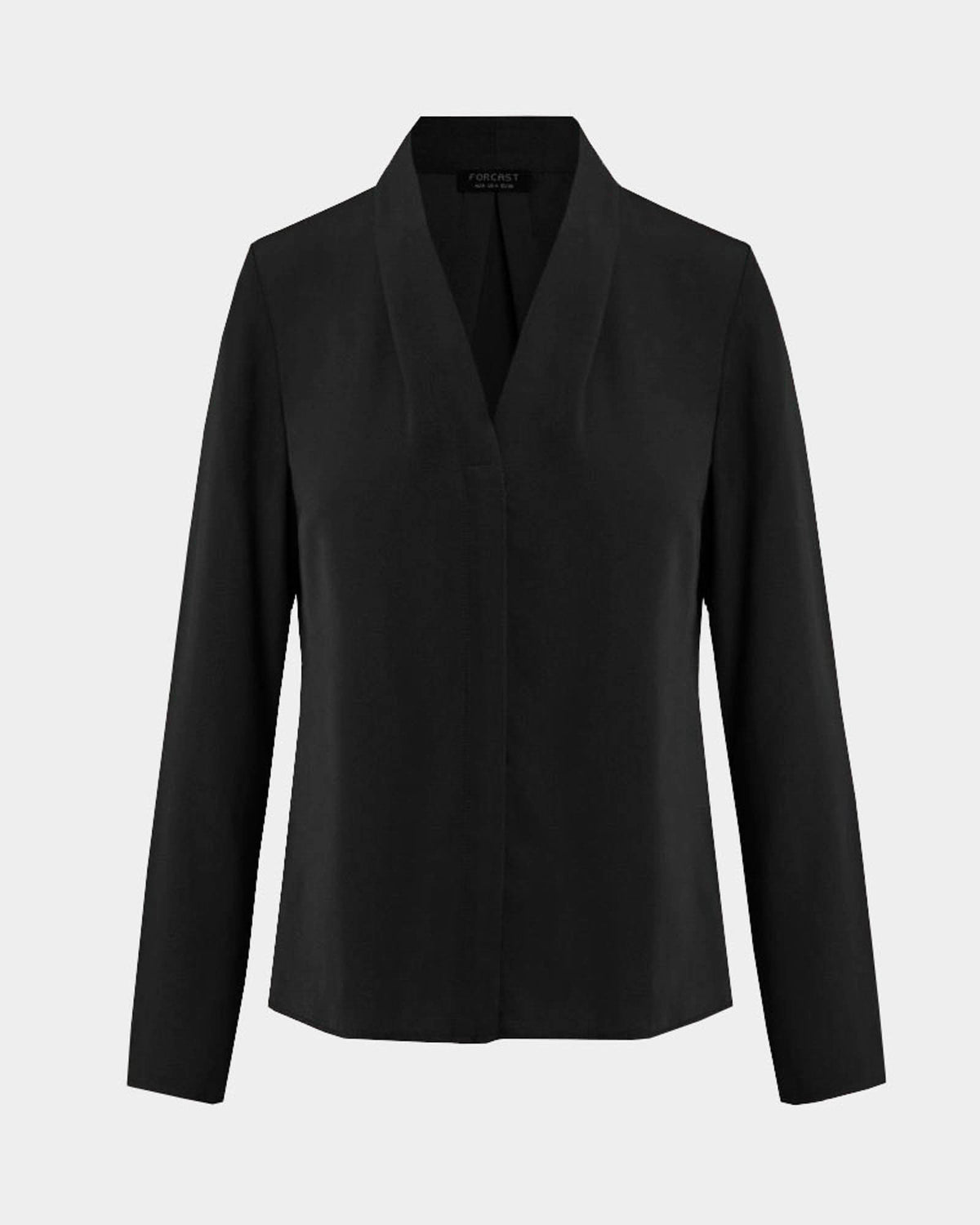 Lilian 2 Long Sleeve Blouse in black — product-only view