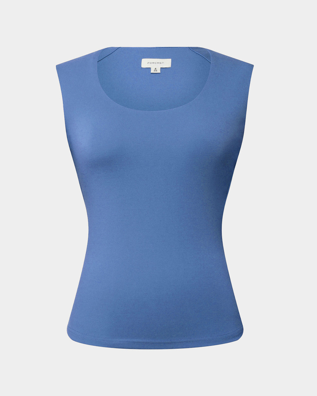 Soho Scoop Neck Top in periwinkle — product-only view