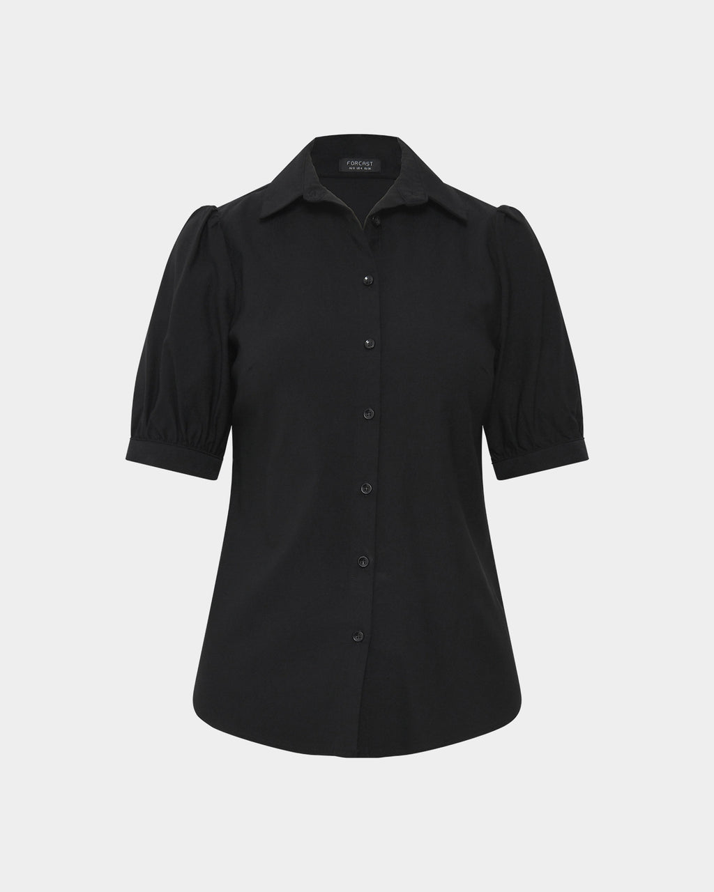Morgan Short Sleeve Blouse in black — product-only view