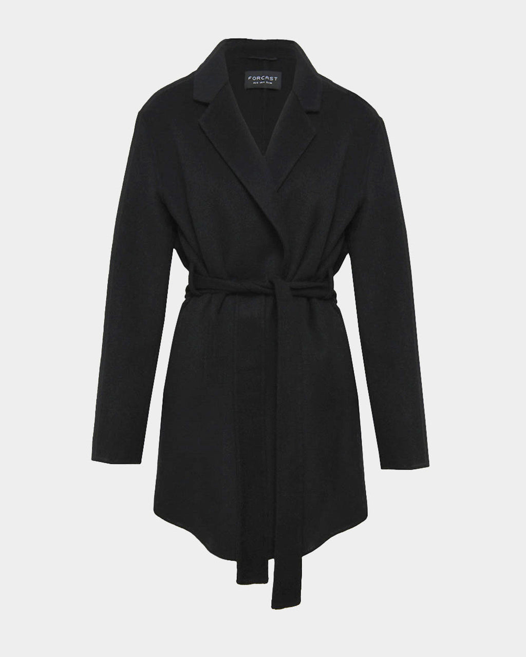 Collins Wool Short Coat in black — product-only view
