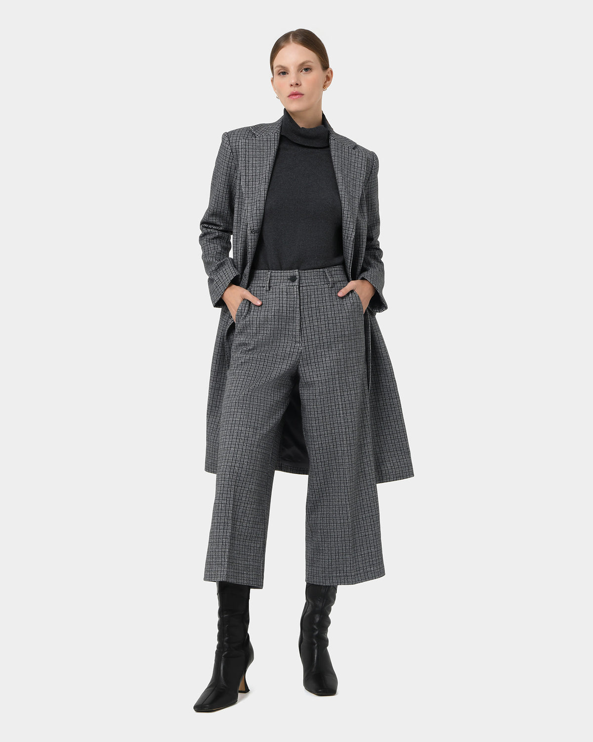 Maxine Check Coat