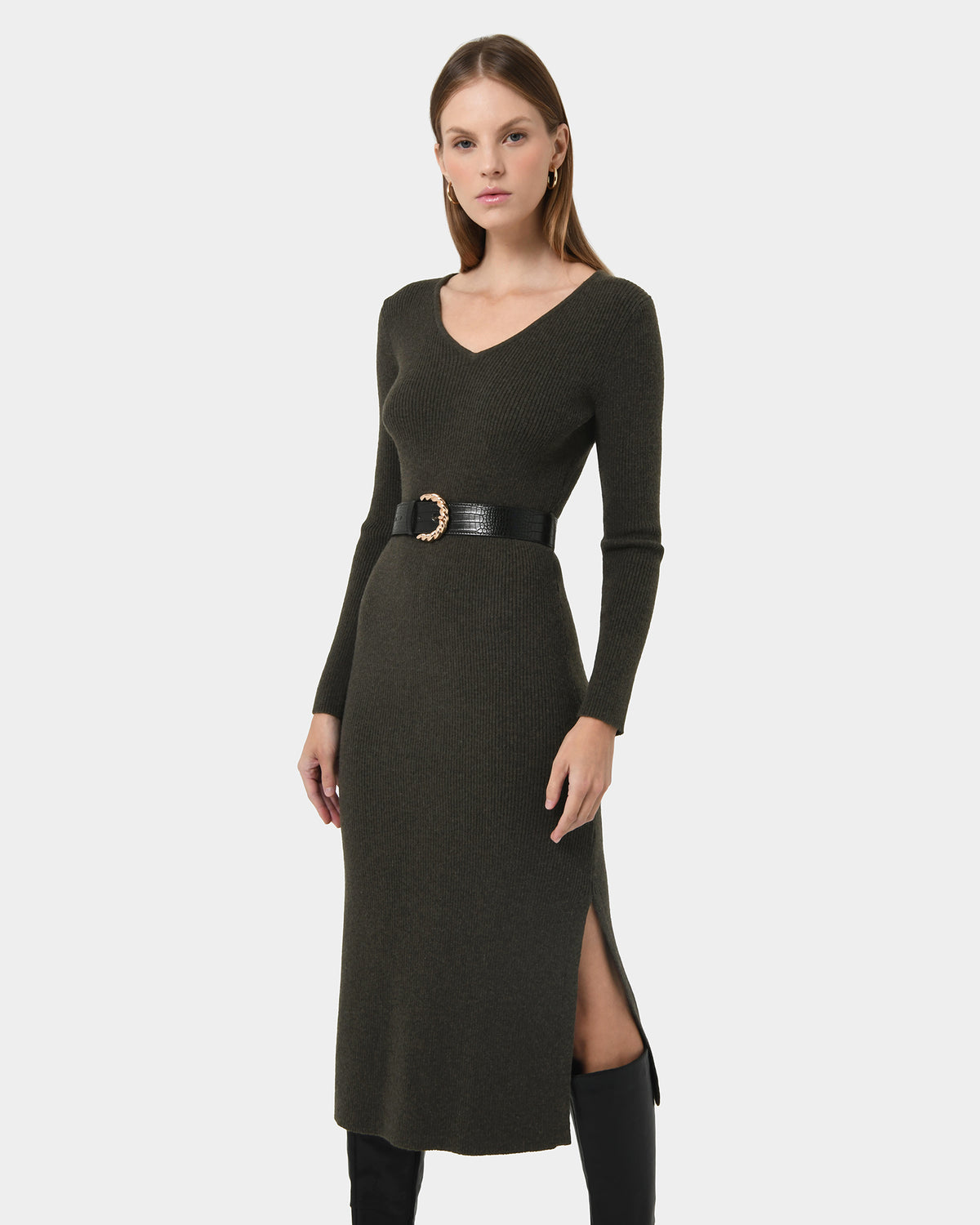 Harriet Tie Waist Knit Dress