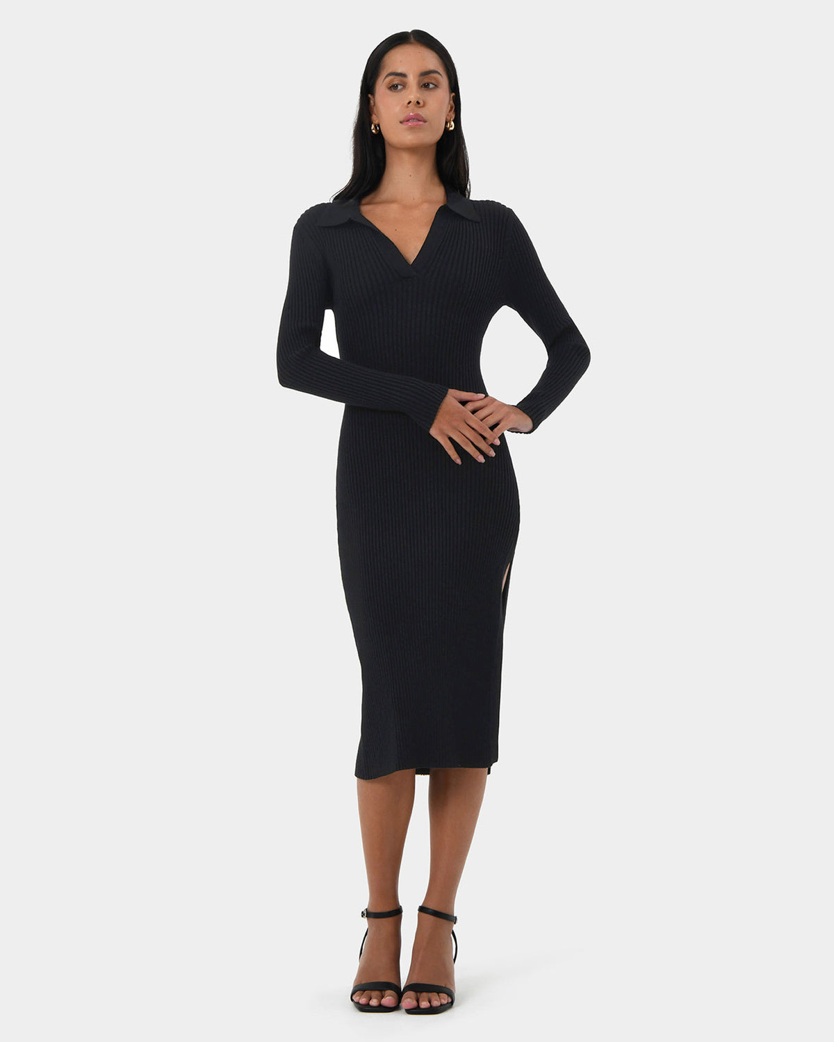 Elliot Collared Knit Dress