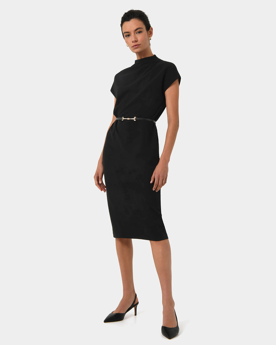 Michele Jersey Midi Dress — full-length view