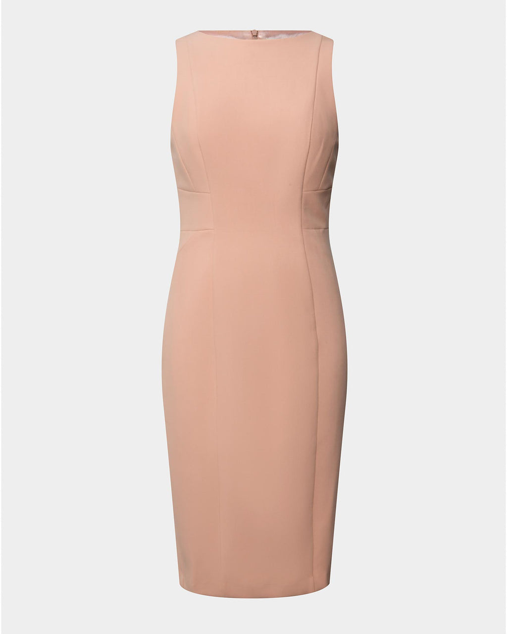 Luna Sleeveless Dress in pastel peach — product-only view