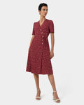 Amaya Printed Dress — full-length view