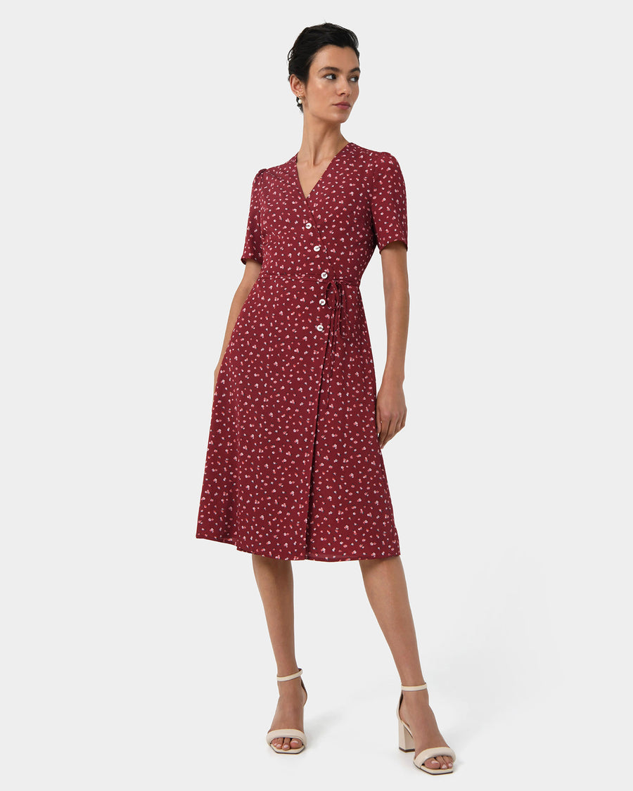 Amaya Printed Dress — full-length view