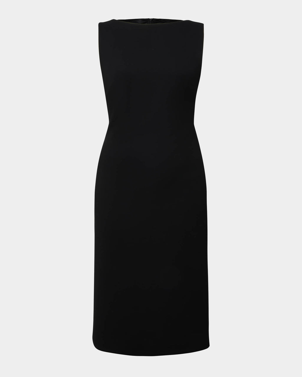 Juno Ponte Fitted Dress in black — product-only view