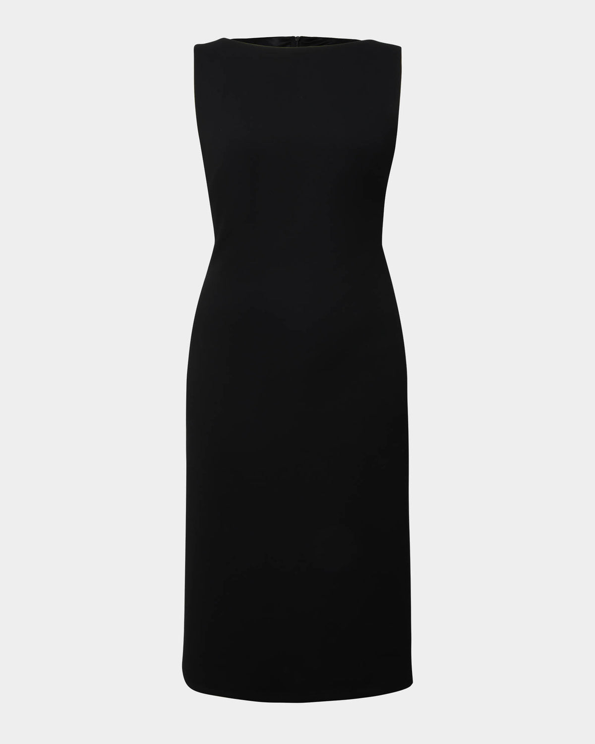 Juno Ponte Fitted Dress in black — product-only view