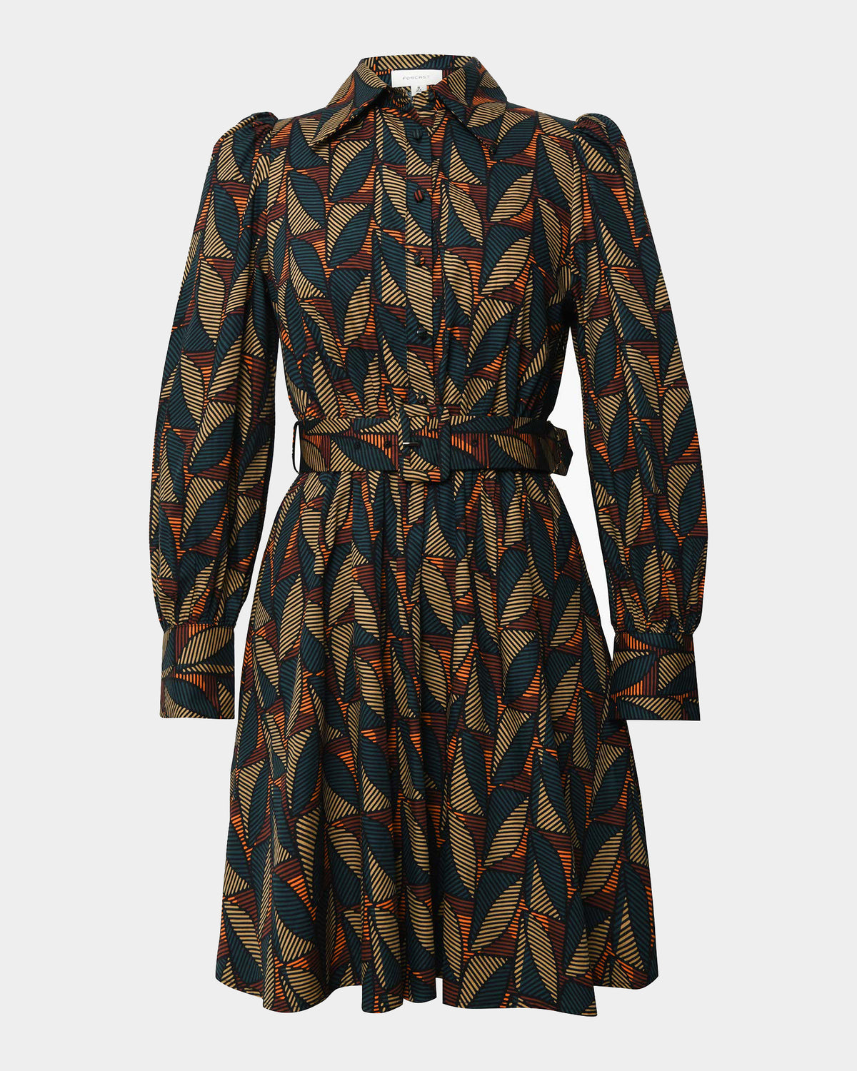 Lela Printed Shirt Dress