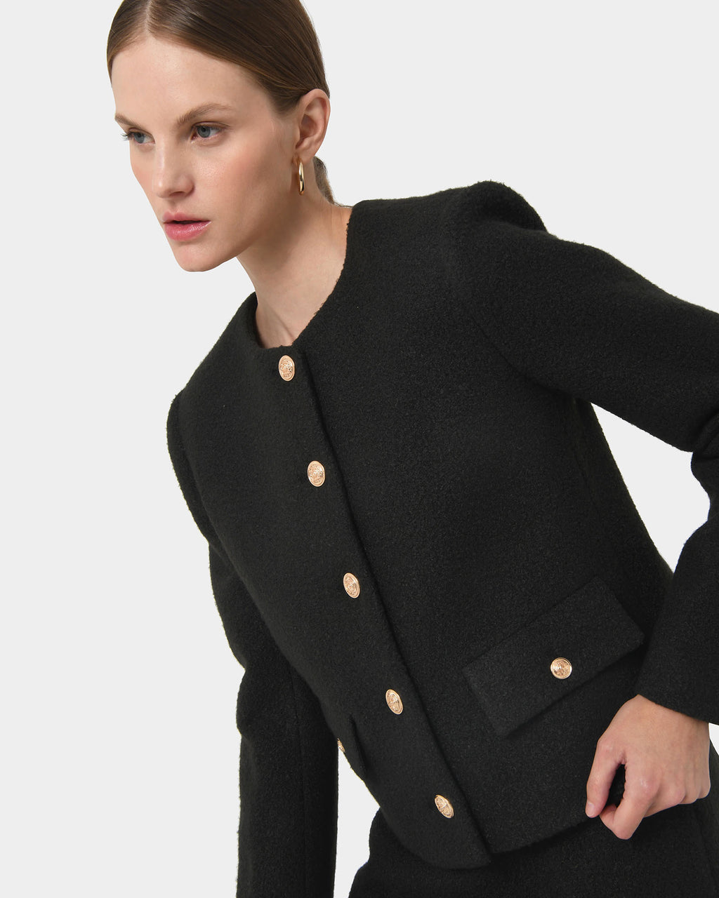 Zahra Boucle Yarn Jacket