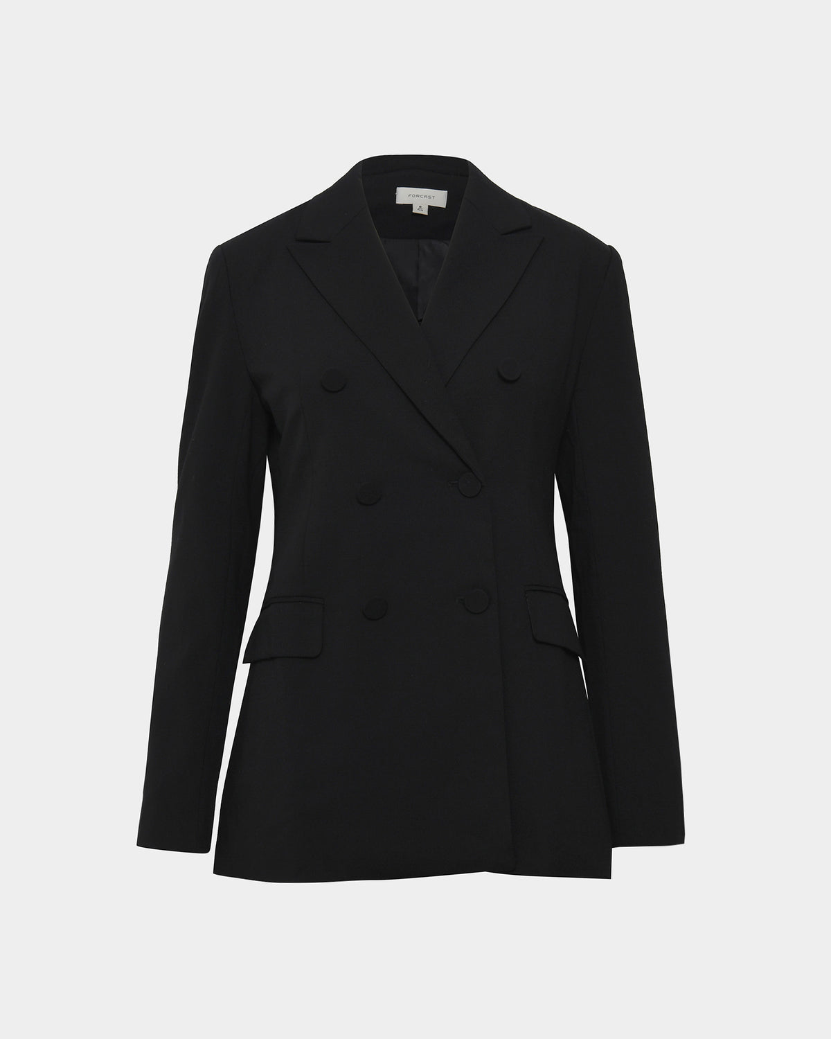 Emani Double Breasted Blazer in black — product-only view