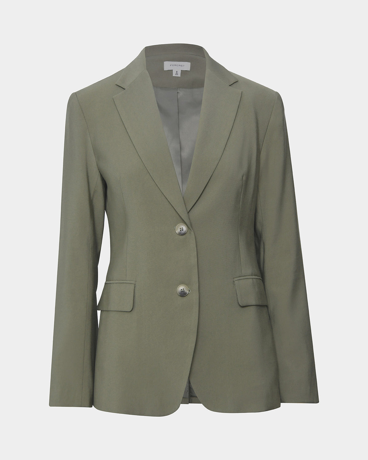 Janis Single Breasted Blazer in light khaki — product-only view