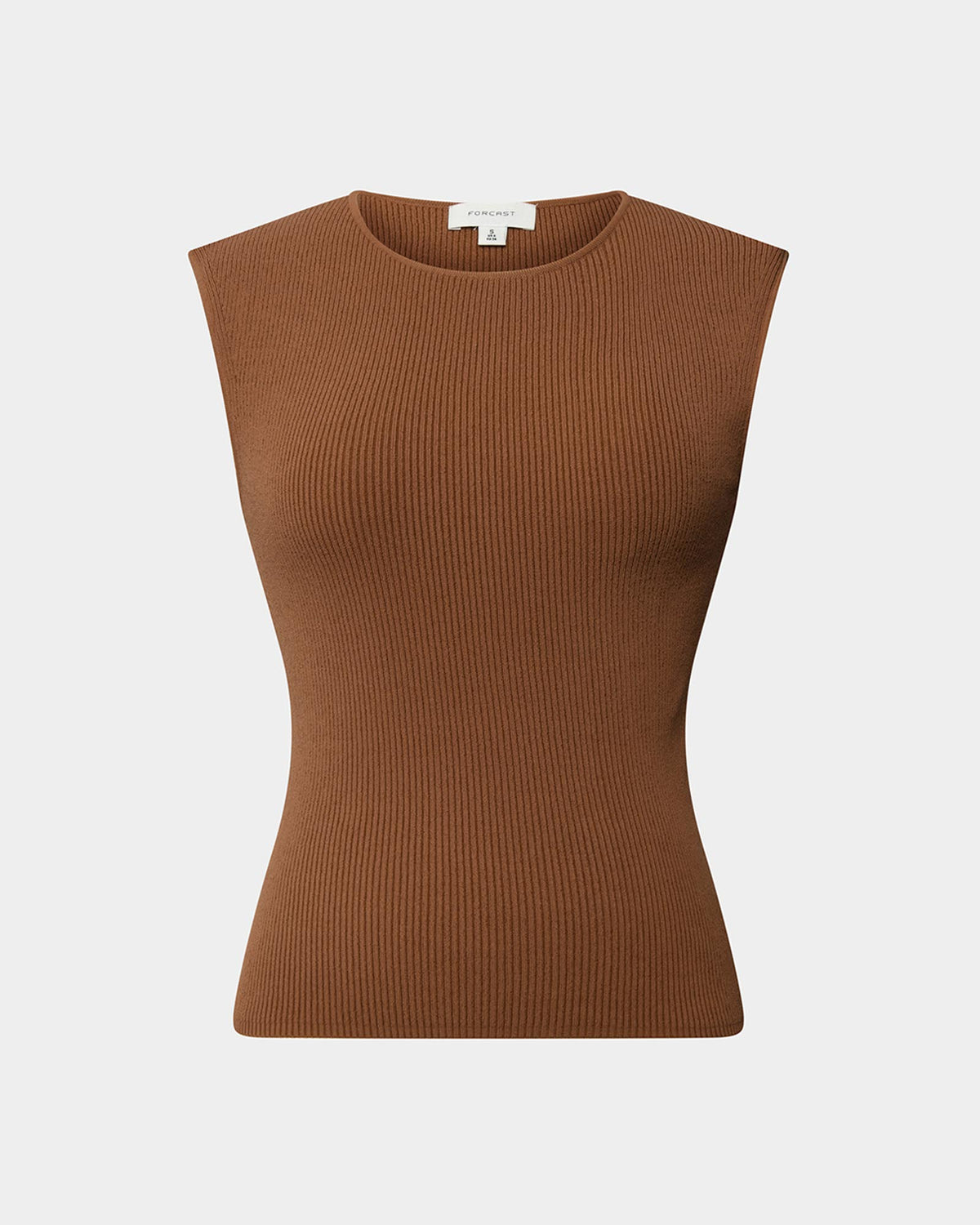 Viviana Sleeveless Knit Top in camel — view 5