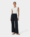 Viviana Sleeveless Knit Top in ivory — full-length view
