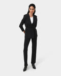 Jordy Knit Blazer in black — full-length view