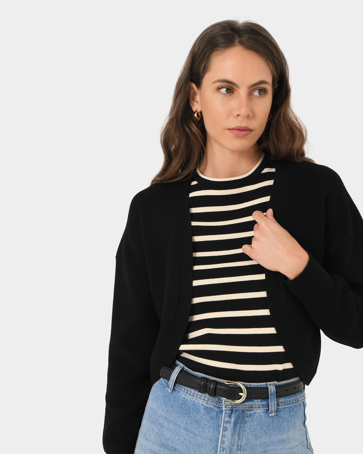 Everleigh Cropped Cardigan — close-up view 2