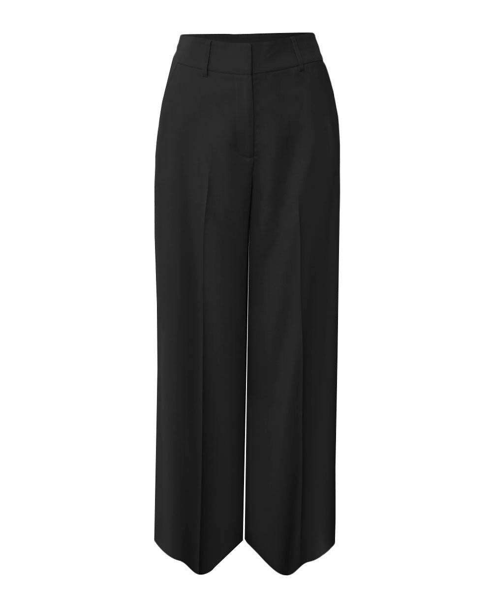 Star Wide Leg Trousers in black — product-only view