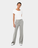 Santana Straight Leg Pants in beige — full-length view