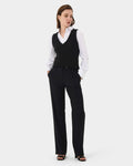 Indiana Straight Leg Pants in black — full-length view
