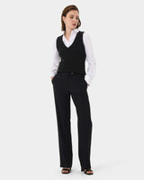 Indiana Straight Leg Pants in black — full-length view
